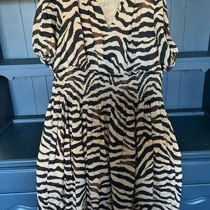 J. Crew Smocked-Waist cotton voile dress